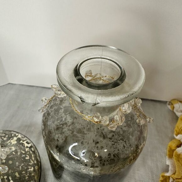 Decorative Glass Vase pair - Picture 3 of 3